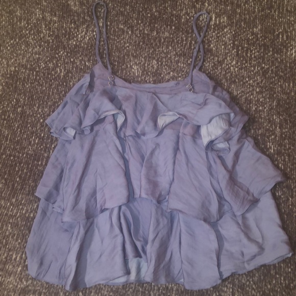 Periwinkle Ruffle Tank - Picture 5 of 5